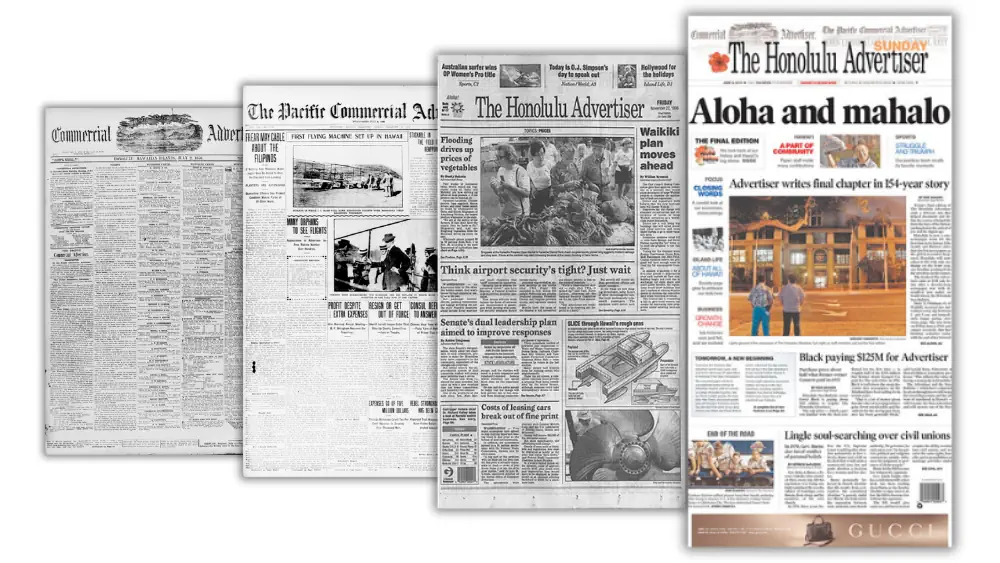 History of The Honolulu Advertiser. From Missionaries to a Major Merger with a Rival