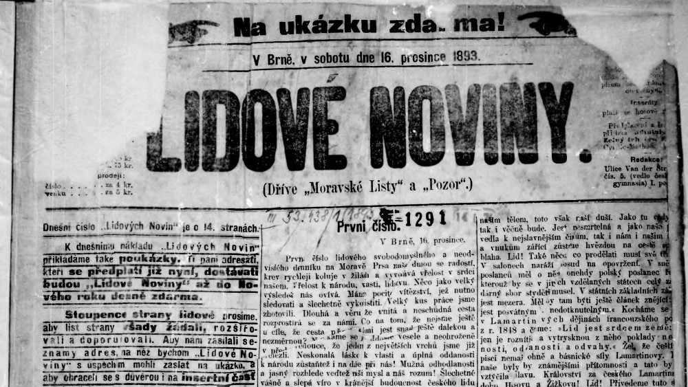 Lidove Noviny. Historia gazety, która urodziła się dwa razy