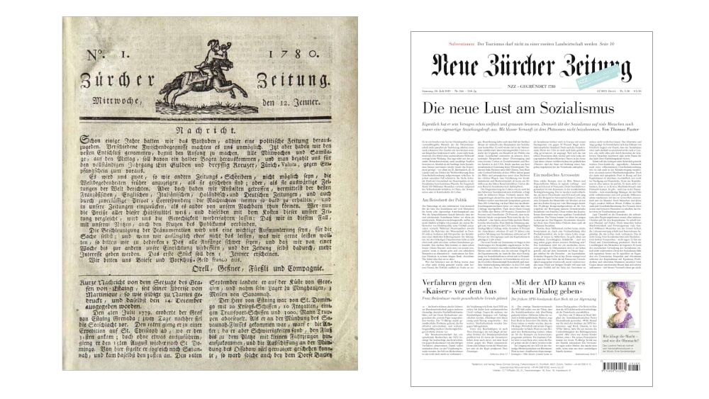 Neue Zürcher Zeitung. Szwajcarska gazeta z 239-letnim stażem