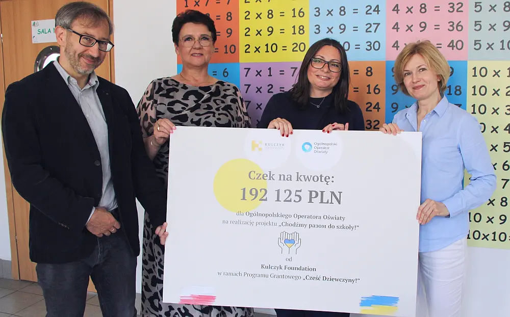 Ogólnopolski Operator Oświaty i Kulczyk Foundation dla dzieci z Ukrainy