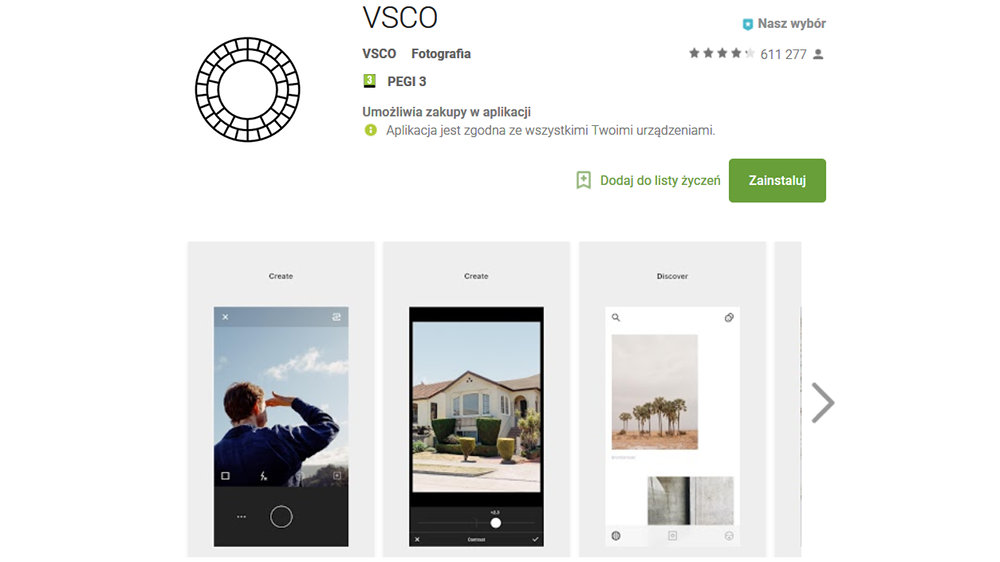 Darmowe aplikacje do obróbki zdjęć. VSCO
