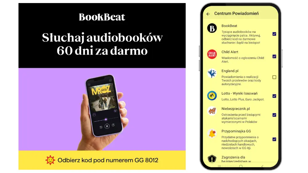 ZaGGadaj o audiobooka do BookBeat. Innowacyjna kampania w komunikatorze GG